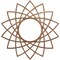 Ekena Millwork Eleanor Wood Fretwork Pierced Ceiling Medallion, Walnut, 16"OD x 6 1/8"ID x 3/8"T CMWP16X16X0375EAWA - alternate 1
